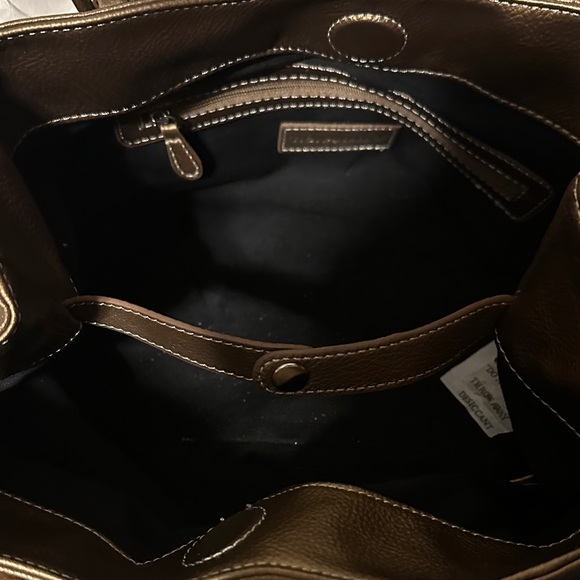 Tignanello Metallic Metallic Broze Shoulder Bag & Wallet Set - Picture 9 of 10